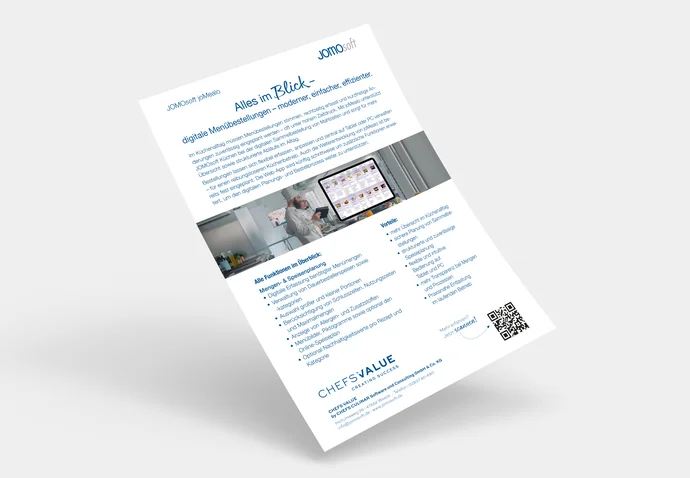 Digitale Menübestellung mit joMealo