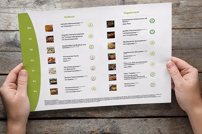 Greenado Speiseplan